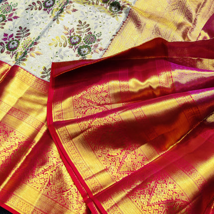 Kanchi Pattu Wedding Sarees @50% Off -KMP310