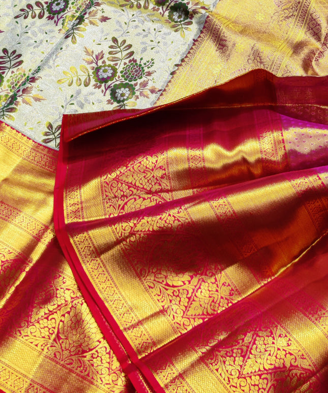 Kanchi Pattu Wedding Sarees @50% Off -KMP310