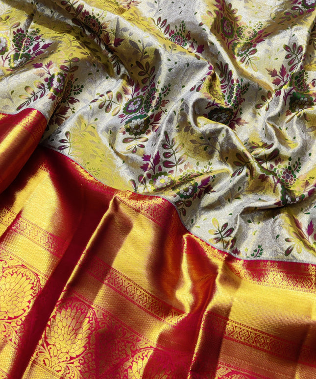 Kanchi Pattu Wedding Sarees @50% Off -KMP310