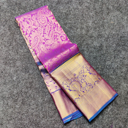 Kanchi Pattu Bridal Saree @50% Off -KMP506