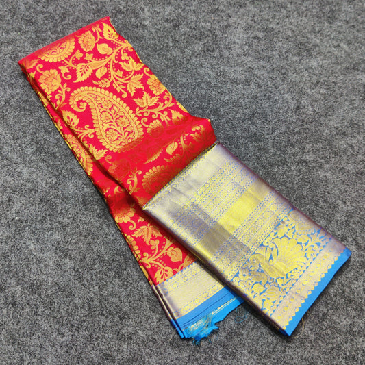 Kanchi pattu broket saree - HF121