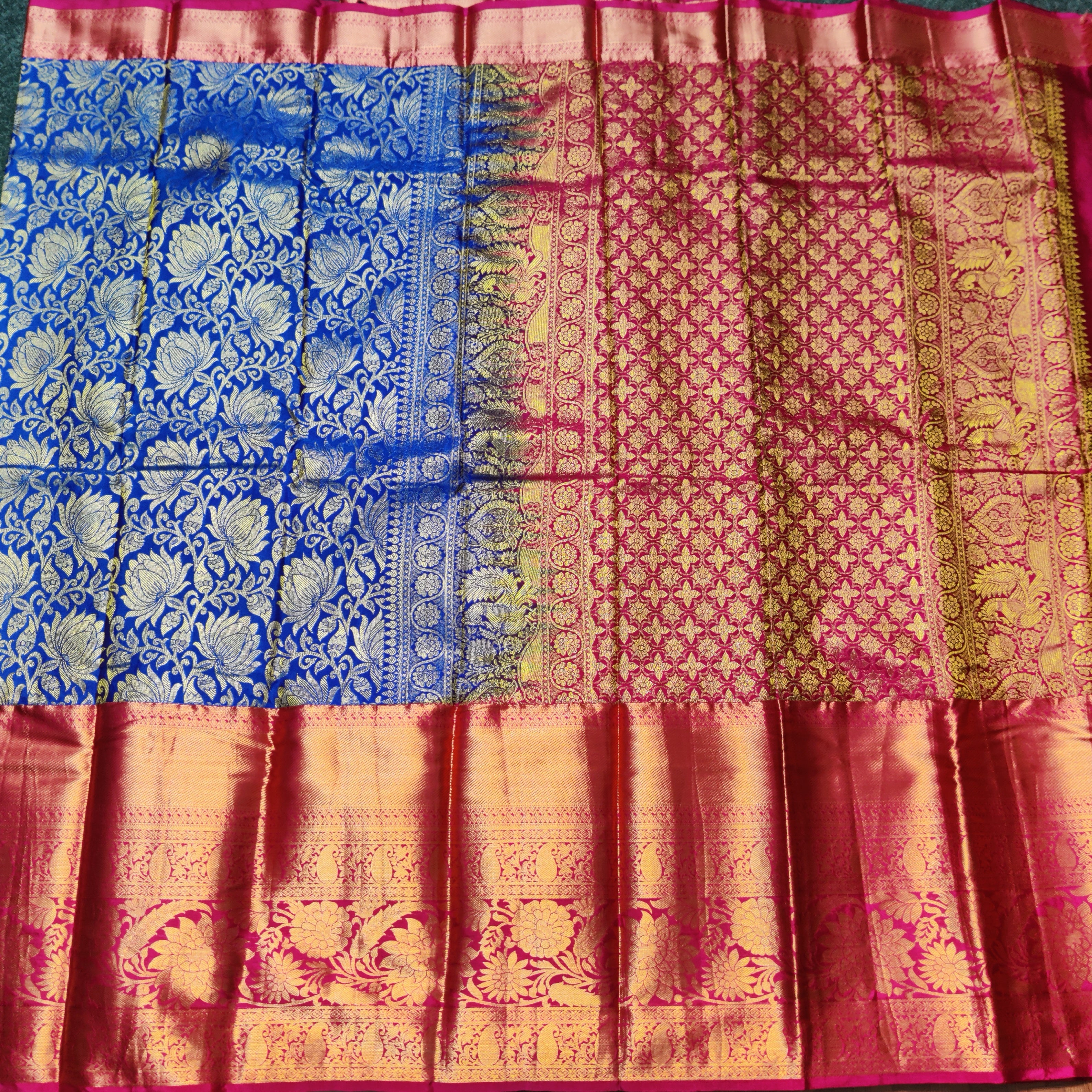 Kanchi Pattu Half Fine Brocade - Sp44 – Jyothi Saree Mandir