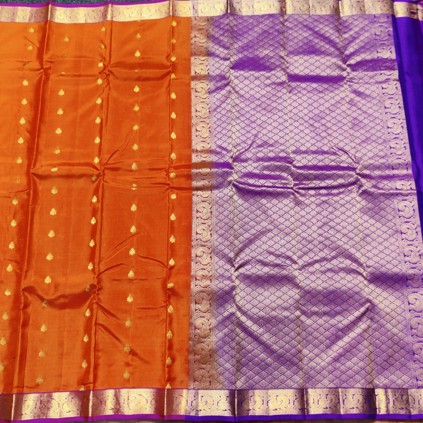 Kanchipattu small border saree - KMP736