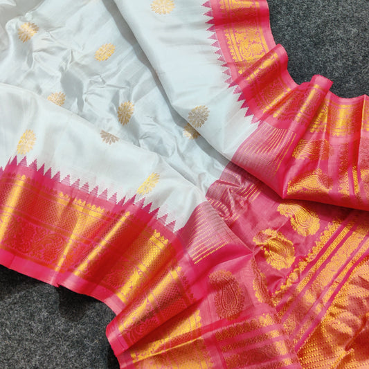 Gadwal pure handloom kuttu silk saree - GPS109