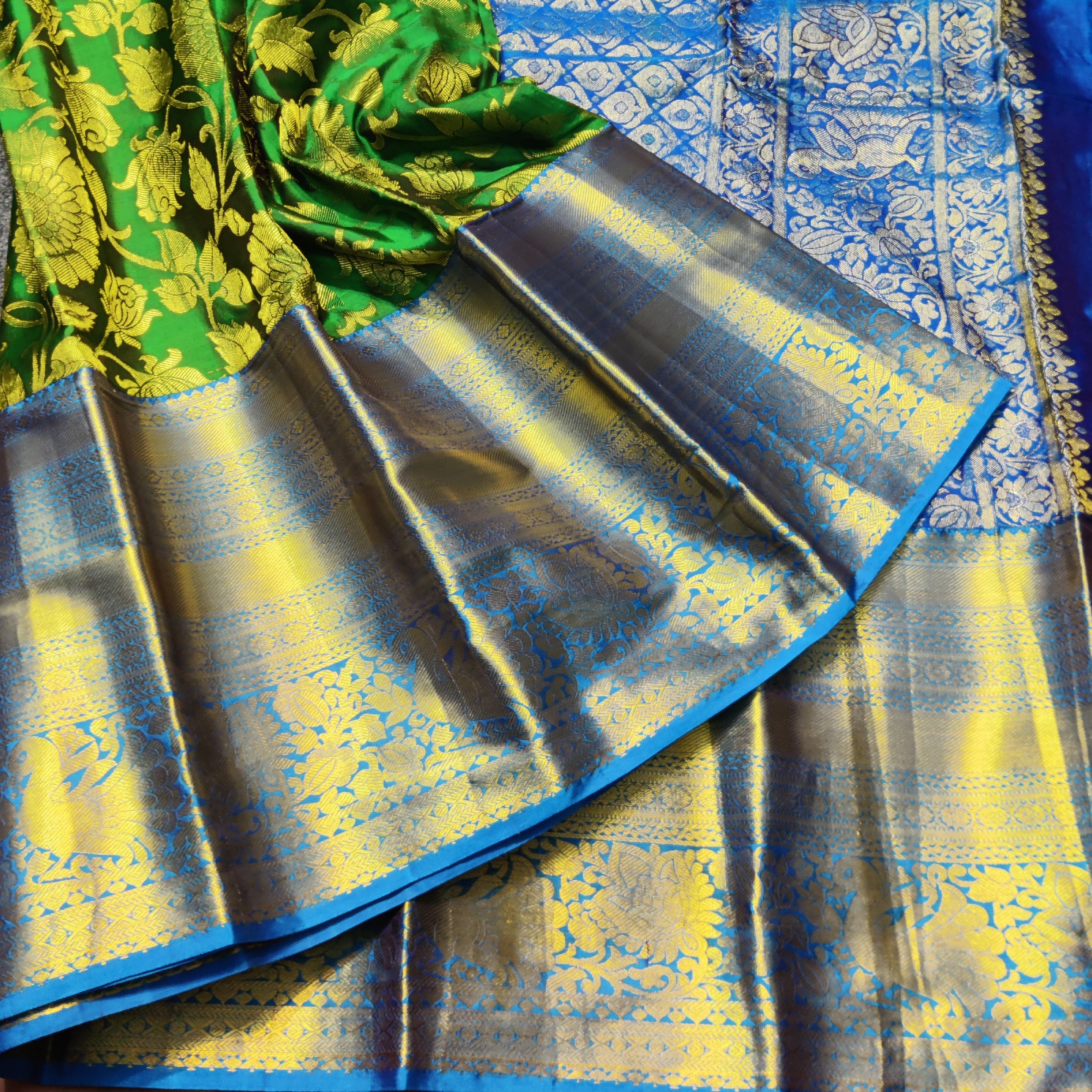 Kanchi Pattu Half Fine Brocade - Sp52 – Jyothi Saree Mandir