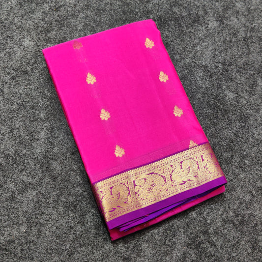 Kanchipattu small border saree - KMP747